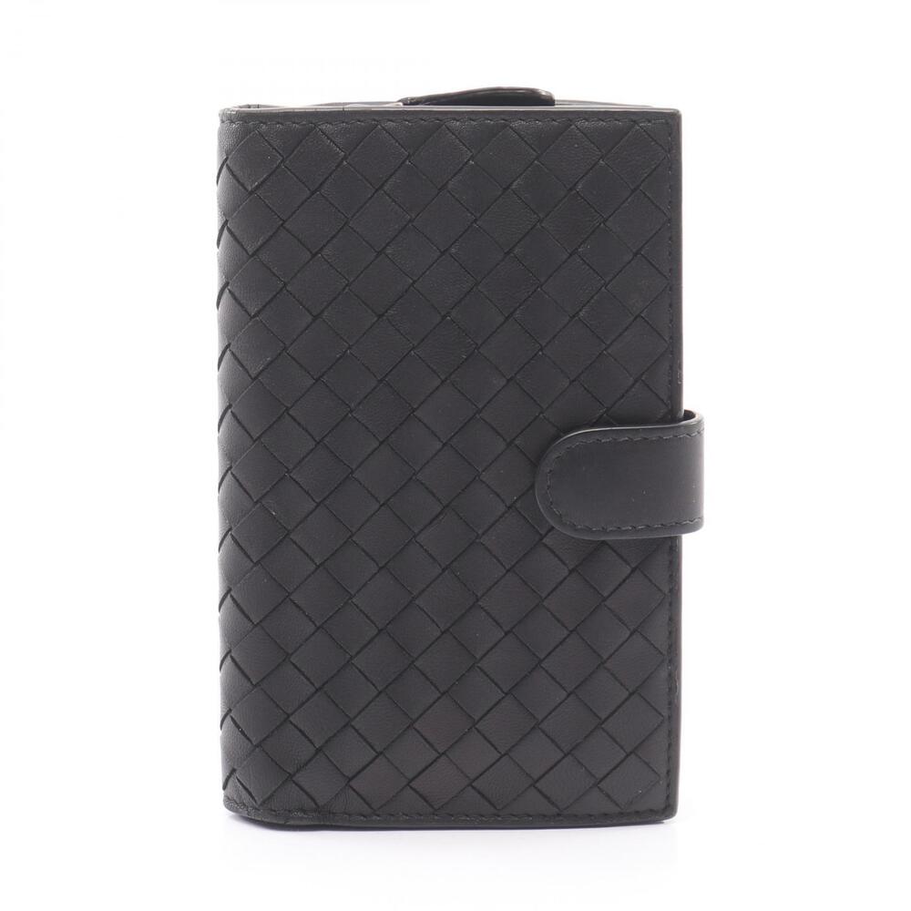 Bottega Veneta Intrecciato Bifold Wallet Leather Black